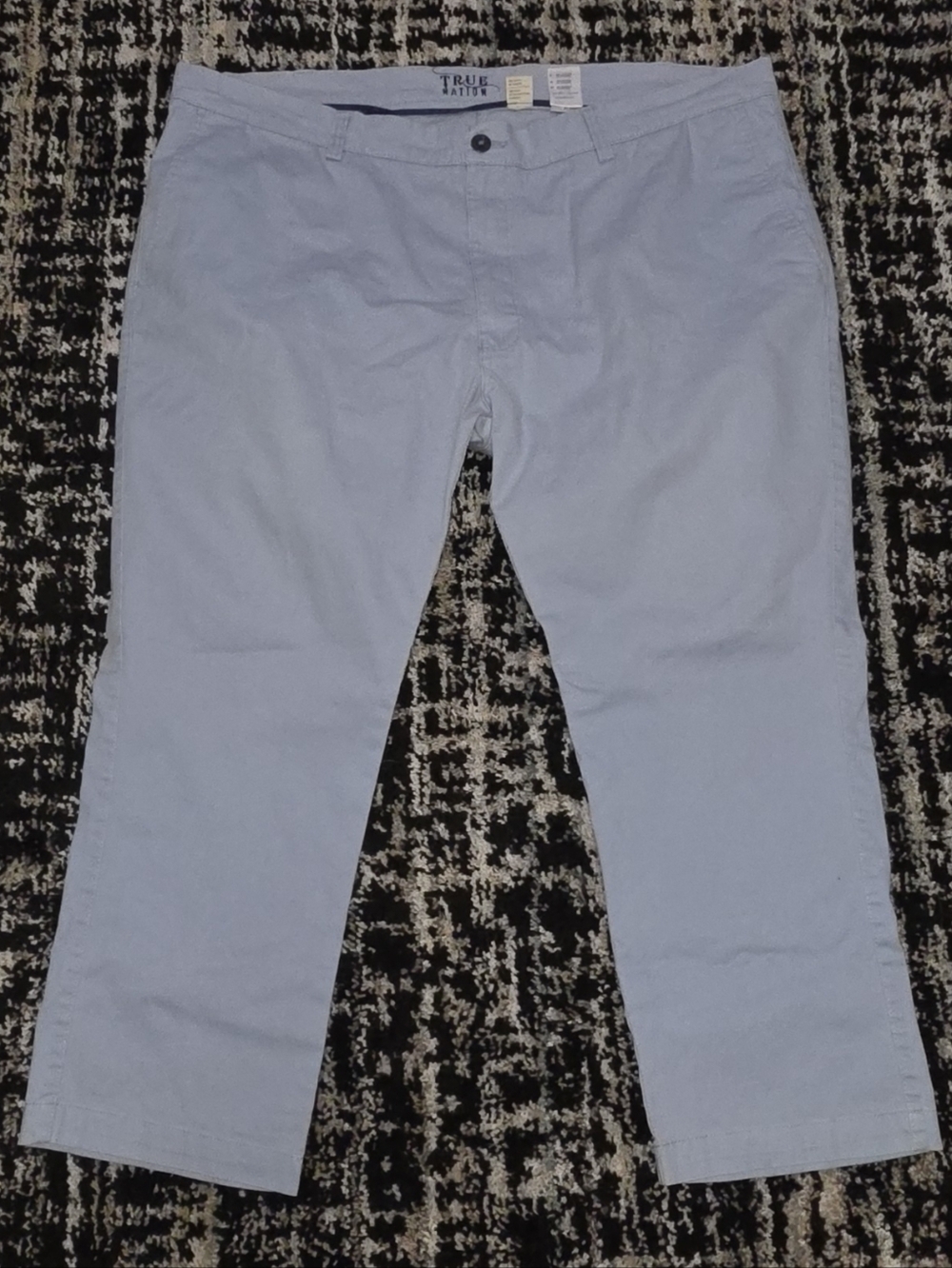 True Nation Light Blue Cotton Chinos for Men